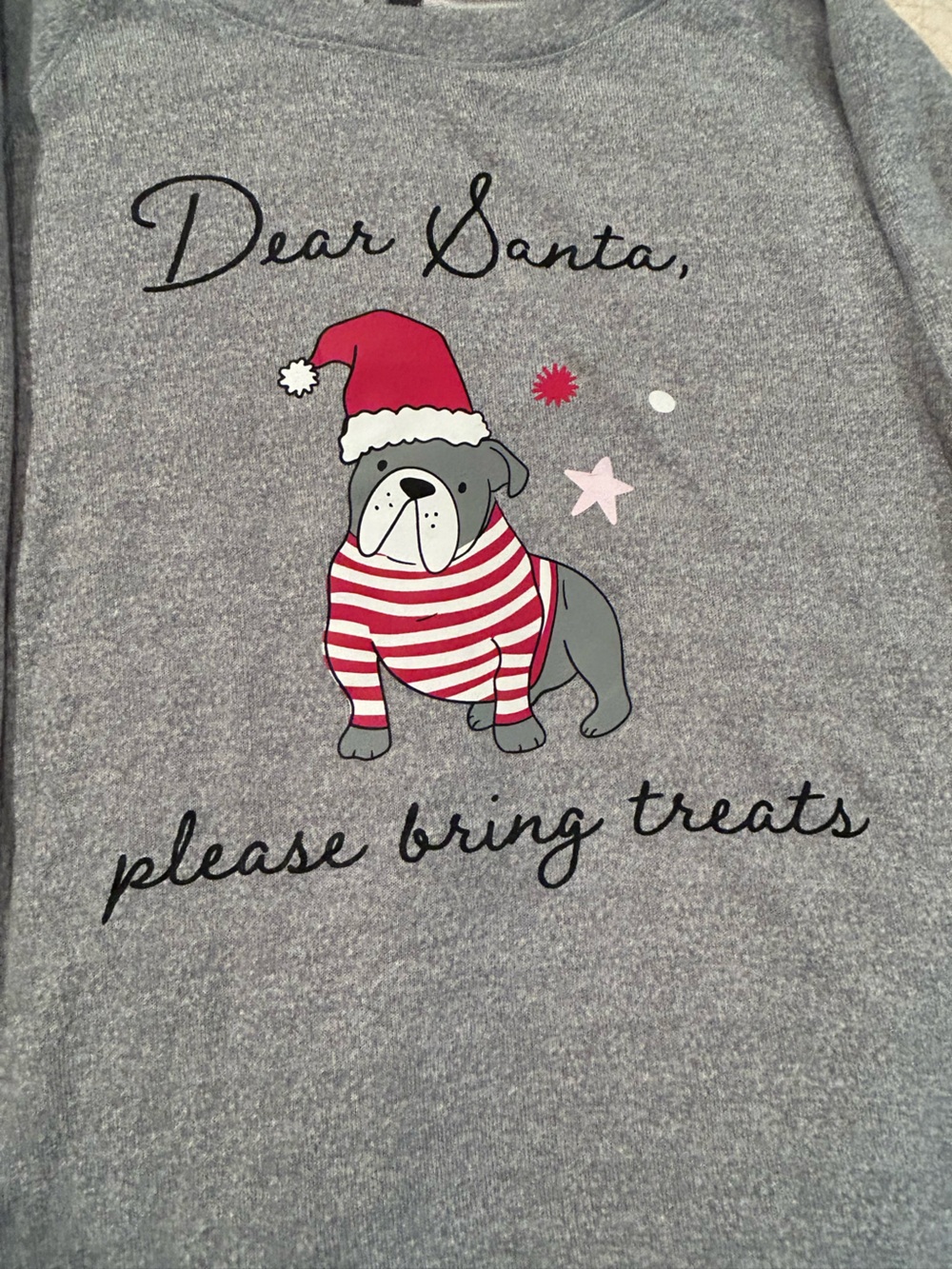 Grey Holiday Dog PJ Set
